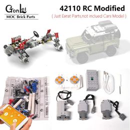 Diecast Model MOC Custom Technical App Control RC Motor Set Modification Building Blocks Kit for Land 42110 Defenders Rover SUV DIY Bricks Toy 231204