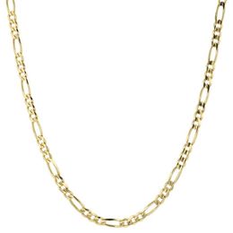 14K Yellow Gold Solid 2mm Thin Women's Figaro Chain Link Necklace 18 246C