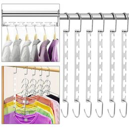 Metal Wonder Closet Hanger Organiser Hook Space Saving Clothes Rack