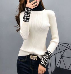 Tight Basic Sweater Women Thin Long Sleeved Sweaters And Pullovers Turtleneck Slim Ladies Knitted Fashion Slim and slim8