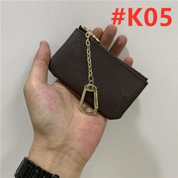 Key Pouch Key Chain Wallet Mens Pouch Key Wallet Card Holder Handbags Leather Card Chain Mini Wallets Coin Purse K05 00856241B