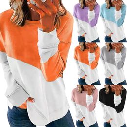 Women's Hoodies Hoodie 2023 Spring Autumn Casual Fashion Lady Color-matching Pullover Loose Student