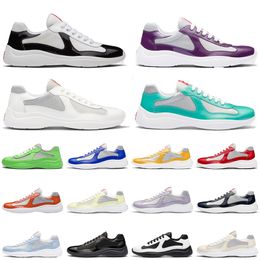 2023 Fashion Americas Cup Platform Loafers Rubber Sole America Original Outdoor Designer Casual Shoe Runner Jogging Athletic Patent Leather Low Top Sport Size38-46