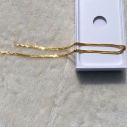 18 K Yellow Solid Gold G F 6MM Double Cuban Curb Italian Link Chain Necklace 24 Inches330R