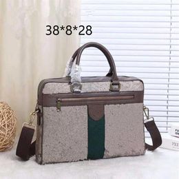 Male Business Single Shoulder Laptop Bag Cross Section Briefcase Computer Package Inclined Bag Men's Handbags Bags Briefcases247S