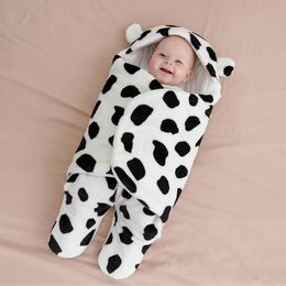 Blankets Baby Hug Thickened With Flannel Sleeping Bag Split Legs Anti-kick Autumn And Winter Swaddle