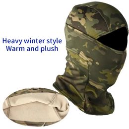 Cycling Caps Masks Winter Fleece Tactical Military Balaclava Outdoor Hunting Cycling Hiking Skiing Scarf Snowboard Face Mask Windproof Men Women 231204