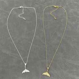 Chains 2023 Fashion Jewely Mermaid Necklace Fish Tail Pendant For Woman Christmas Gift