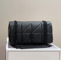7A chain Baguette Shoulder Bag Women Y logo Genuine leather Diamond grid Flap High Capacity Metal Magnetic 26CM JAMIE Designer Luxury tote handbag