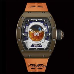 Mens Designer and Womens Wrist Watches Swiss Top Wristwatches Series Rm5205 Astronaut Flywheel Titanium Alloy Enamel Limited 30 YZKOI