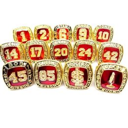 Simple Design Alloy DHAMPION Ring for Men Cardinal Hall of Fame World Series 14 Sets312b