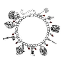 Charm Bracelets Harong Horror Movie Ghost Baby Classic Jewelry Scary Theme Christmas Bracelet Cosplay Costume Women GiftCharm286K