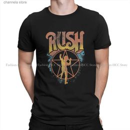 Men's T-Shirts Heavy Metal Rock Music TShirt for Men shine blue rushh Soft Casual Tee T Shirt Novelty Trendy Loose T231204