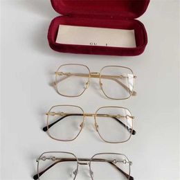 Sunglasses High Quality New Lu Han Ni Star Same Horse Titles Buckle Large Frame Myopia Glasses for Men and Women GG0952