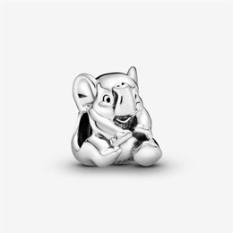 100% 925 Sterling Silver Lucky Elephant Charms Fit Original European Charm Bracelet Fashion Women Wedding Engagement Jewellery Acces291r