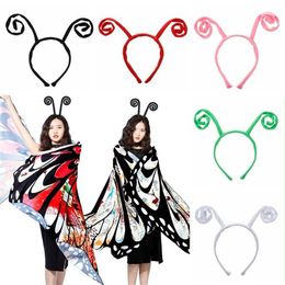 Halloween Ant Tentacle Headbands Funny Antenna Headband Butterfly Headband Adult Kids Party Costume Hair Accessories AB739243s