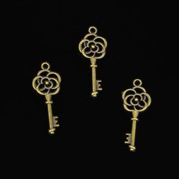 146pcs Zinc Alloy Charms Antique Bronze Plated vintage skeleton key Charms for Jewellery Making DIY Handmade Pendants 27mm185s