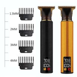 Hair Trimmer Large screen Power Display T9 Retro Original Suit Machine Large capacity Battery Super Long Life Barber Clipper 231204