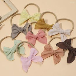 Hair Accessories Baby For Born Toddler Kids Girl Boy Hairband Cotton Bowknot Headband Soft Elastic Nylon Ponytail Rope