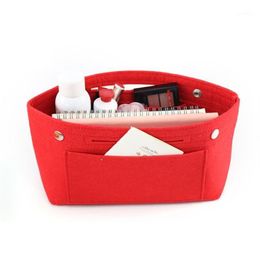 Handbag Organiser Bag Purse Insert Bag Felt Multi Pocket Liner Tote X5XA1298p