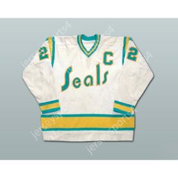 Custom JOEY JOHNSTON CALIFORNIA GOLDEN SEALS HOCKEY JERSEY NEW Top Stitched S-M-L-XL-XXL-3XL-4XL-5XL-6XL