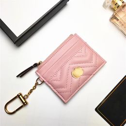 Marmont with box cardholder Women's Mens wallet Purse card holder whole Luxurys designer Multifunction original Genuine L1896