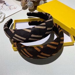 Fashion New Style Classic Letter Pattern Top Quality Headbands Hairband Geometric Patterns Printing Hairband Women Hair Jewelry wh300K