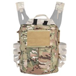 Stuff Sacks Tactical Zip-on Panel Pack Zipper-on Pouch Molle Plate Carrier Hunting Bag For Paintball JPC 2 0 Vest299s