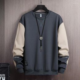 Men's Hoodies Streetwear Hoodie Casual Patchwork Long Sleeve Spring Sweatshirt Men Pullovers Classic Mens Clothes Sportswear Tracksuit