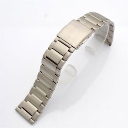 Universal solid flat interface titanium Watch Bands metal Strap Bracelet titaniumalloy men's width 20 21 22 23mm241e