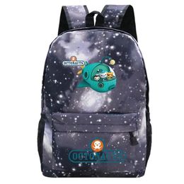 Backpack The Octonauts Backpacks Students Children Cartoon Schoolbag Girl Boy Book Bags Teens Travel Knapsack Kawaii Mochila308e