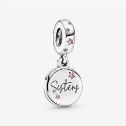 New Arrival 100% 925 Sterling Silver Forever Sisters Dangle Charm Fit Original European Charm Bracelet Fashion Jewellery Accessories230P