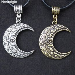 Nostalgia OM Yoga Moon Necklace Wicca Pagan Jewlery Mandala Lotus Flower Spiritual Jewellery Witchcraft Pendant243D