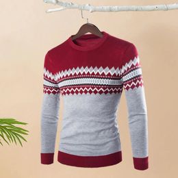 Men's Sweaters Men Loose Fit Sweater Top Classic Crew Neck Winter Long Sleeve Thick Pullover In Basic For Autumn