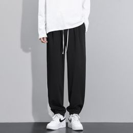 Men's Pants High Street Pants Straight Men Sweatpants Joggers Outdoor Trousers Hip Hop Streetwear Size 4XL Mens Casual Sportswear Drawstring Loose Harem Trousers