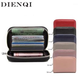 Rfid Genuine Leather Bank Holder Wallet Men Women Business Creditcard Cover Case Protection Cardholder porte carte12277