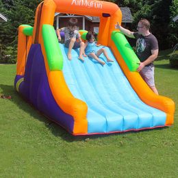 Aufblasbares Sprung-Hüpfhaus, Rutsche, Hüpfburg, Parkspielzeug, Kinderburg, Kinderspielzeug, Spielhaus, Outdoor-Spielspaß, Geburtstag, kleine Geschenke, Hinterhof, Innenparty, Springpullover