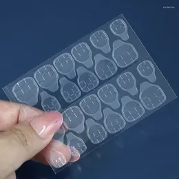 Nail Gel 240pcs/10sheets Jelly Glue Double Sided False Art Adhesive Tape Sticker Fake