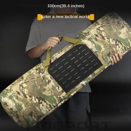 Stuff Sacks 100cm Rifle Bag Soft Outdoor Tactical Carbine Cases Padded Gun Case With Adjustable Sling Multiple Pouches244Q