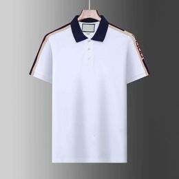 Mens Luxury Polo Shirts Organic Cotton Mens Womens Polo Fashion Design Short Sleeve Casual Tops Summer M-4XL