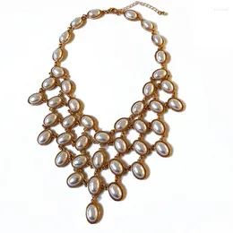 Chains Mesh White Green Zircon Necklace Temperament Fashion Jewellery For Women Birthday Gift