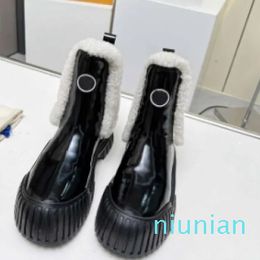 Designer New Ladies Ankle Boots Polar Suedeeather Black Sock knit Comfy Casual Fashion Mid Calf Shoe Boots