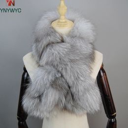 Shawls Fashion Real Fox Fur Scarf Men For Lover Christmas Gift Collar Fur Ring Muffler Women Fur Stole Neck Warmer Scarf Shawl Cap 231204