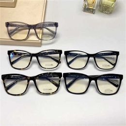 Sunglasses New High Quality Xiaoxiang Square Street Shoot Same CH3392 Plate Plain Face Glasses Frame Anti Blue Light Flat Mirror
