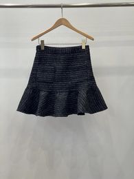 Skirts 2023 Xiaoxiangfeng Tweed High-waisted Half Skirt Version Of The Design Thin Tall And Long Legs