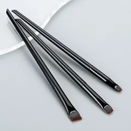Makeup Brushes Eyebrow Brush Compact Portable Set For Brow Contouring 3 Fine Blade Eyeliner