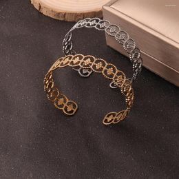 Bangle 2023 Fashion Trend Unique Design Elegant Exquisite Twist Simple Bracelet Women Jewelry Wedding Party Premium Gift Wholesale