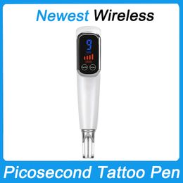 New Wireless Picosecond Laser Tattoo Removal Pen Skin Rejuvenation Facial Care Pico Laser Pen Freckle Cleaner Mole Dark Spot Pigment Remover Red Blue Plasma laser