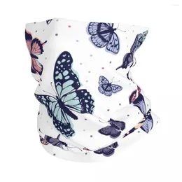 Scarves Butterfly Pattern Bandana Neck Gaiter Printed Colourful Butterflies Balaclavas Face Scarf Warm Headwear Hiking Unisex All Season