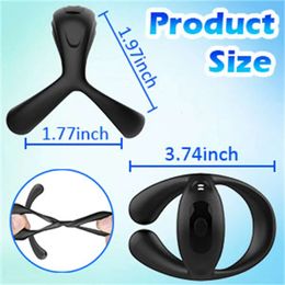 Sex Toy Massager Soft Men's Vibrator Adult Toys for Men Dildo Vibration Ass Intimate Couples Stimulator Rings